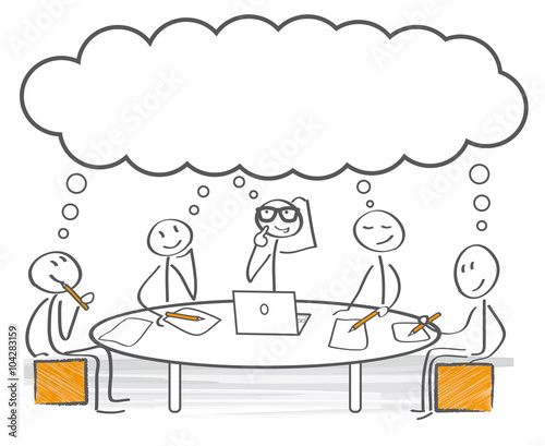 Gemeinsam nachdenken - Brainstorming - meeting