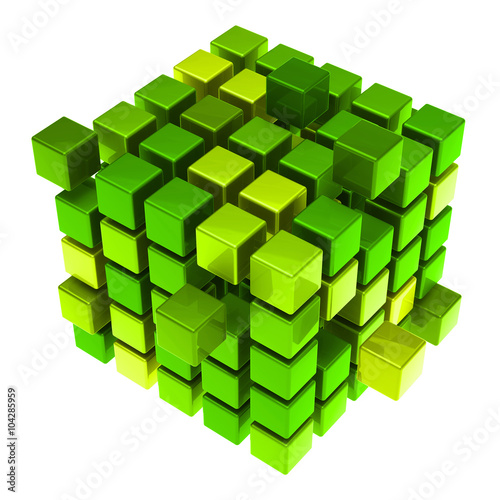 3D Cubes als Konzept f  r Nachhaltigkeit