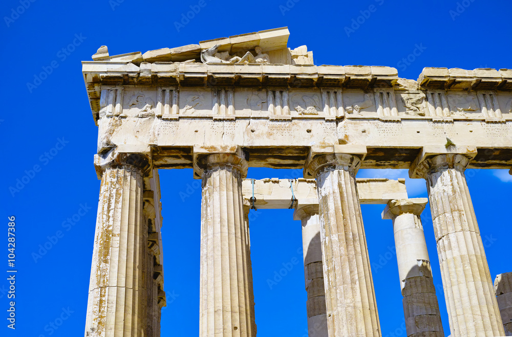 A detail of the Parthenon