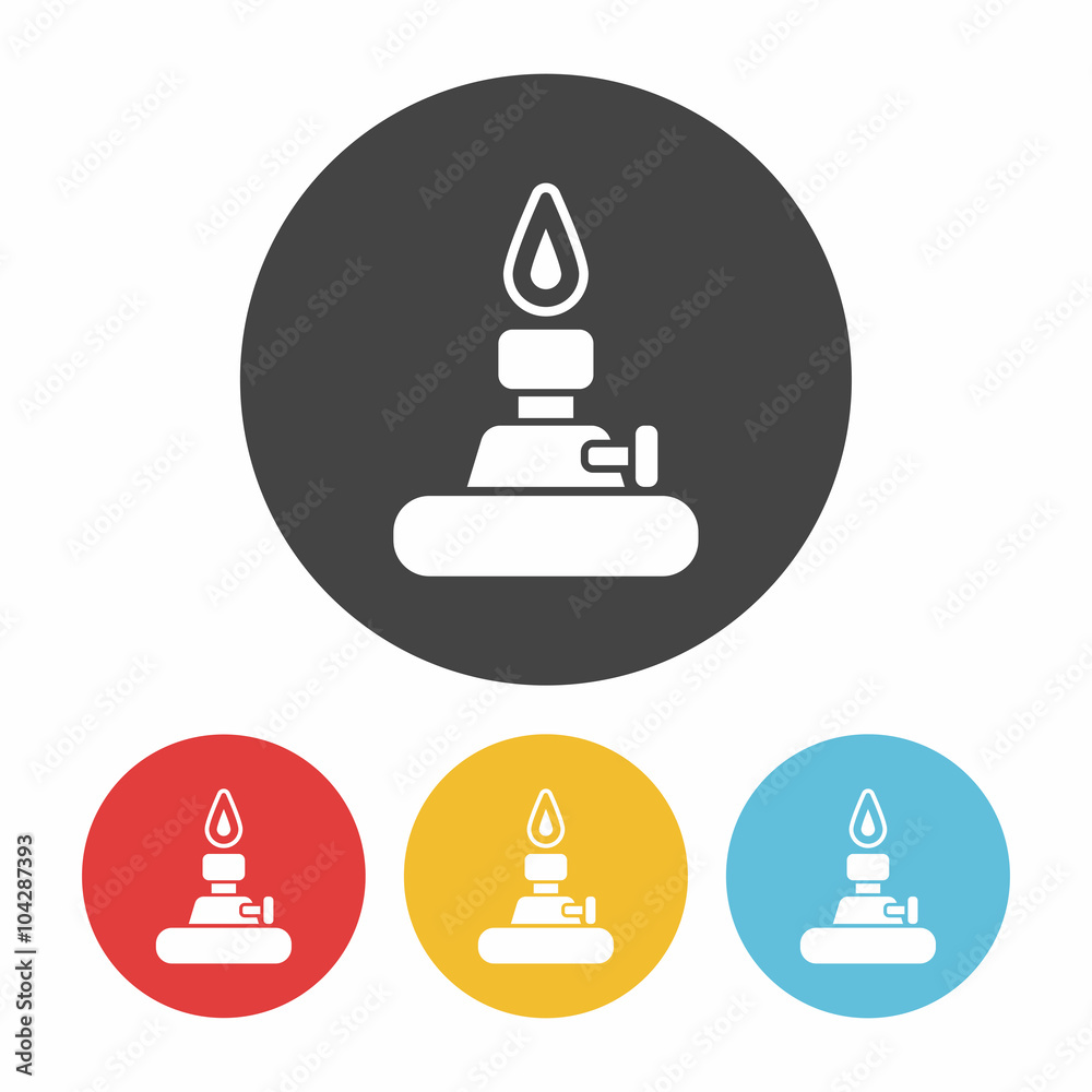 Alcohol lamp icon Alcohol lamp icon