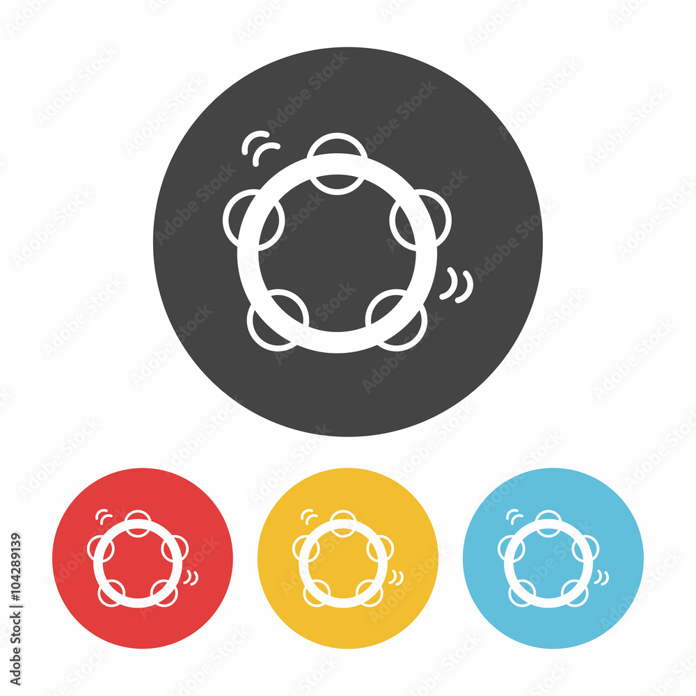 Obraz premium Tambourine icon