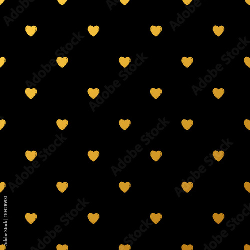 Gold background - hearts