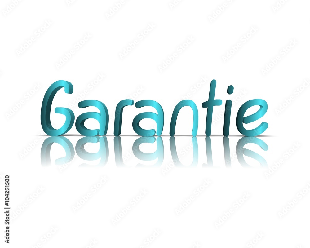 Garantie 3d wort 