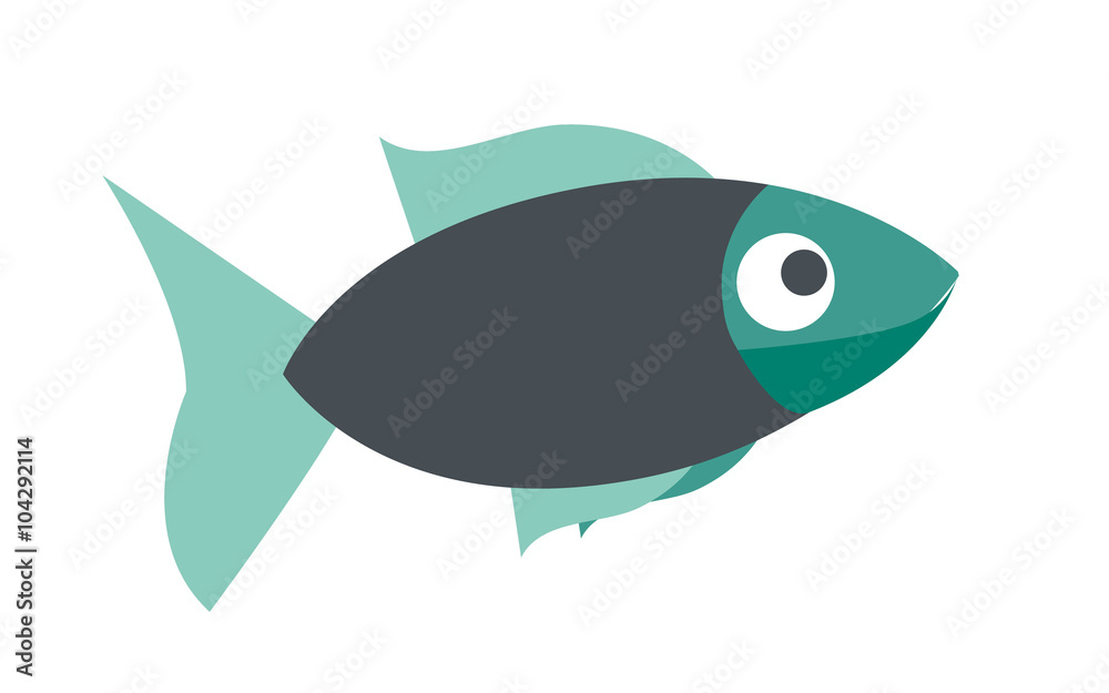 Fisch freigestellt Vektor Fisch freigestellt Vektor
