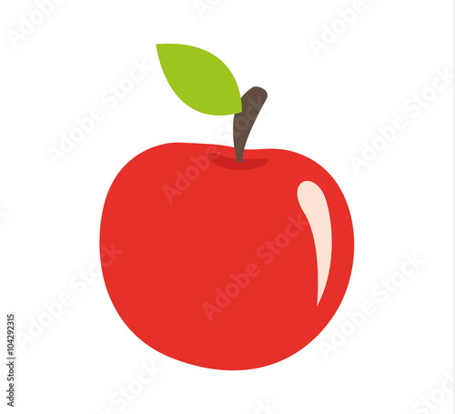 Apfel Apple Vektor