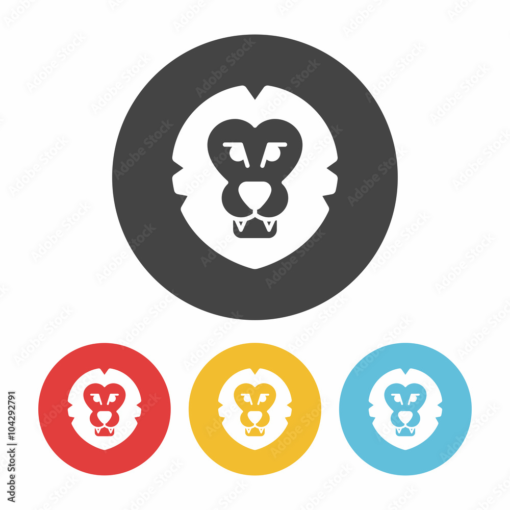 animal lion icon animal lion icon
