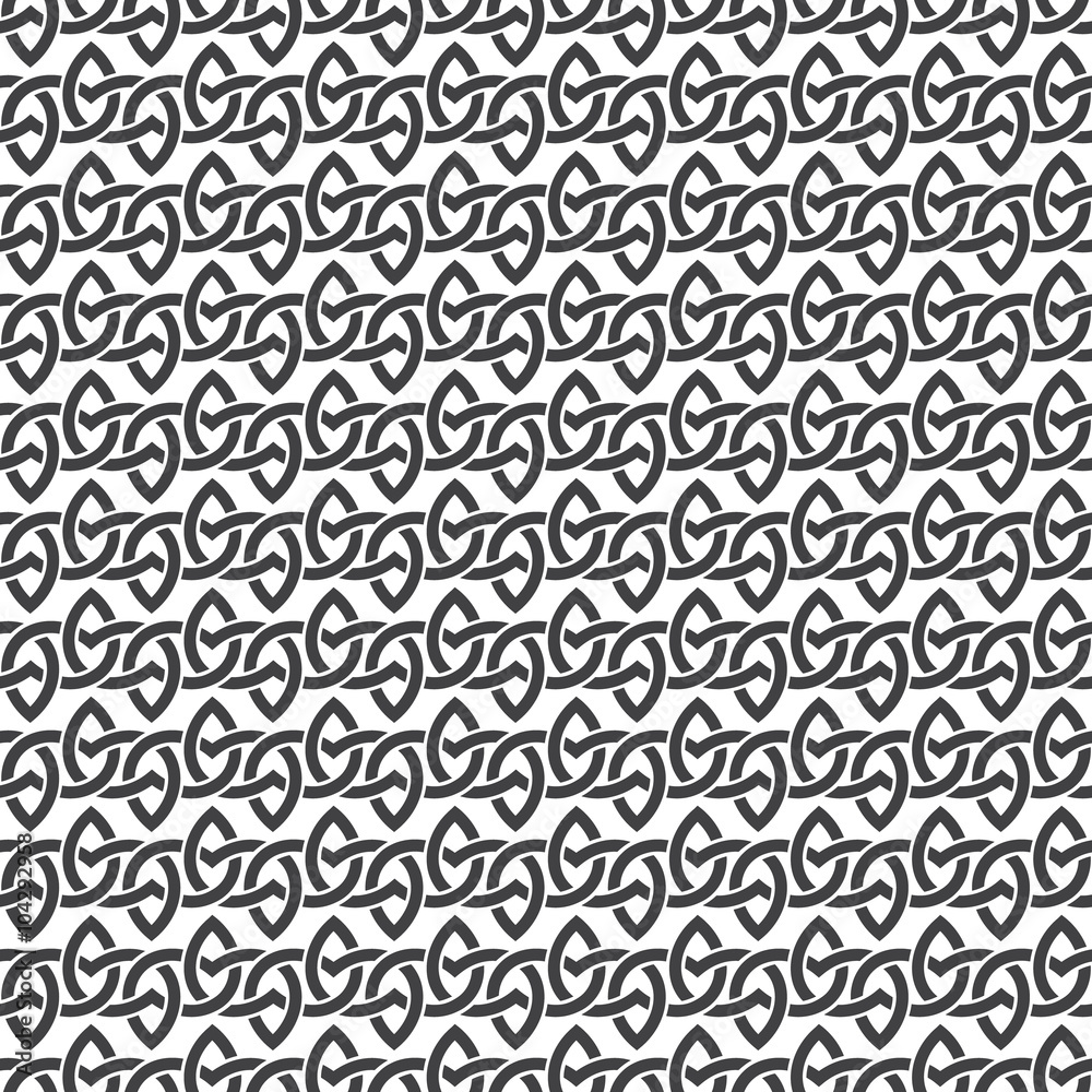 Seamless pattern of parallel braids with swatch for filling. Celtic ornament texture. Fashion geometric background for web or printing design. Seamless pattern of parallel braids with swatch for filling. Celtic ornament texture. Fashion geometric background for web or printing design.