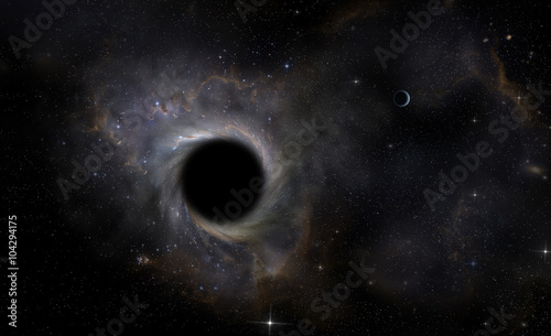 Black Hole in space photo
