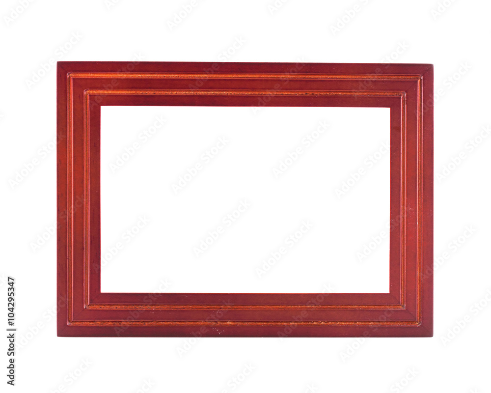 wooden frame isolated on white background wooden frame isolated on white background