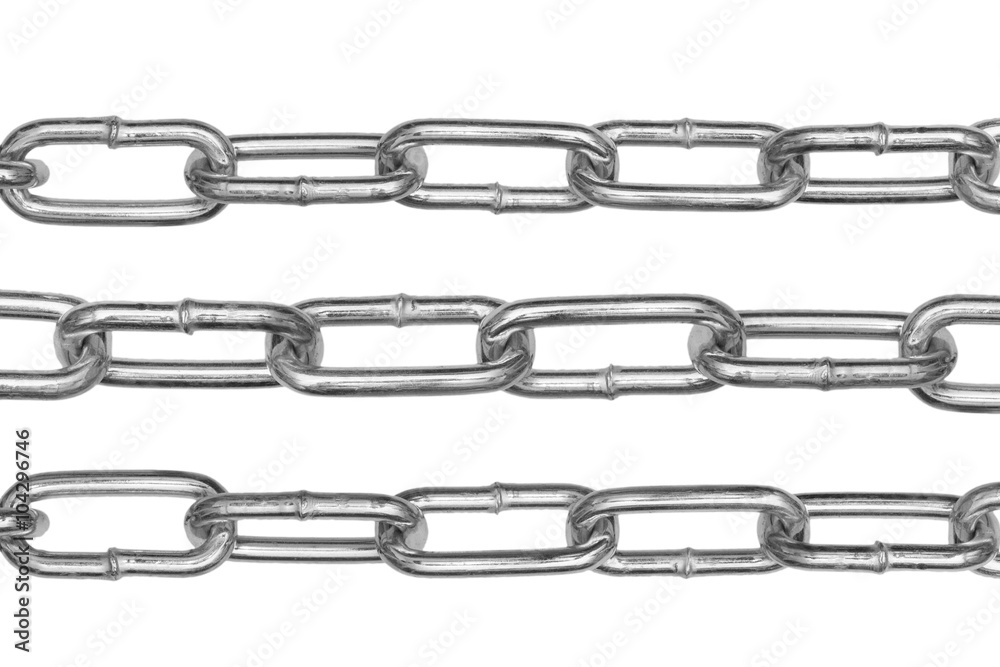 stainless chain isolated on white background. stainless chain isolated on white background.