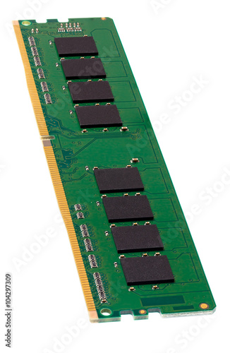 Computer memory module, isolation. photo