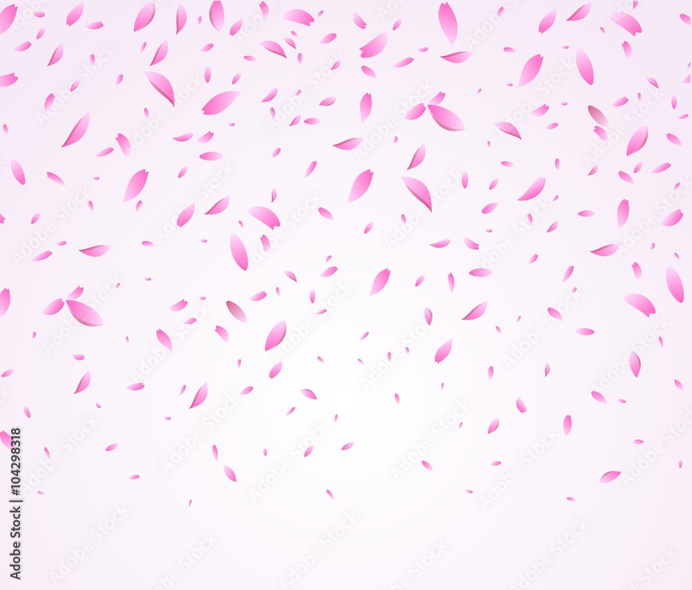 Falling sakura flower background 