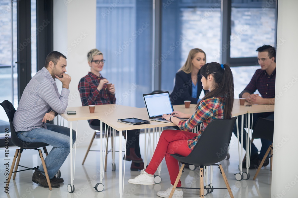 startup business team on meeting