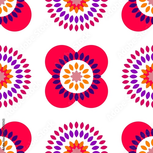 niedliches Muster Ornament – endlose Textur – Kunst Verzierung Dekor – Blume Blüte – flower Power © Jyll