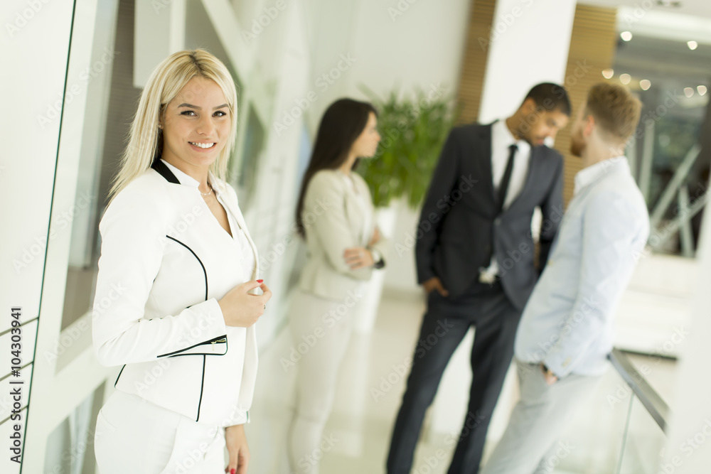 Modern multiratial businesspeople in the office Modern multiratial businesspeople in the office