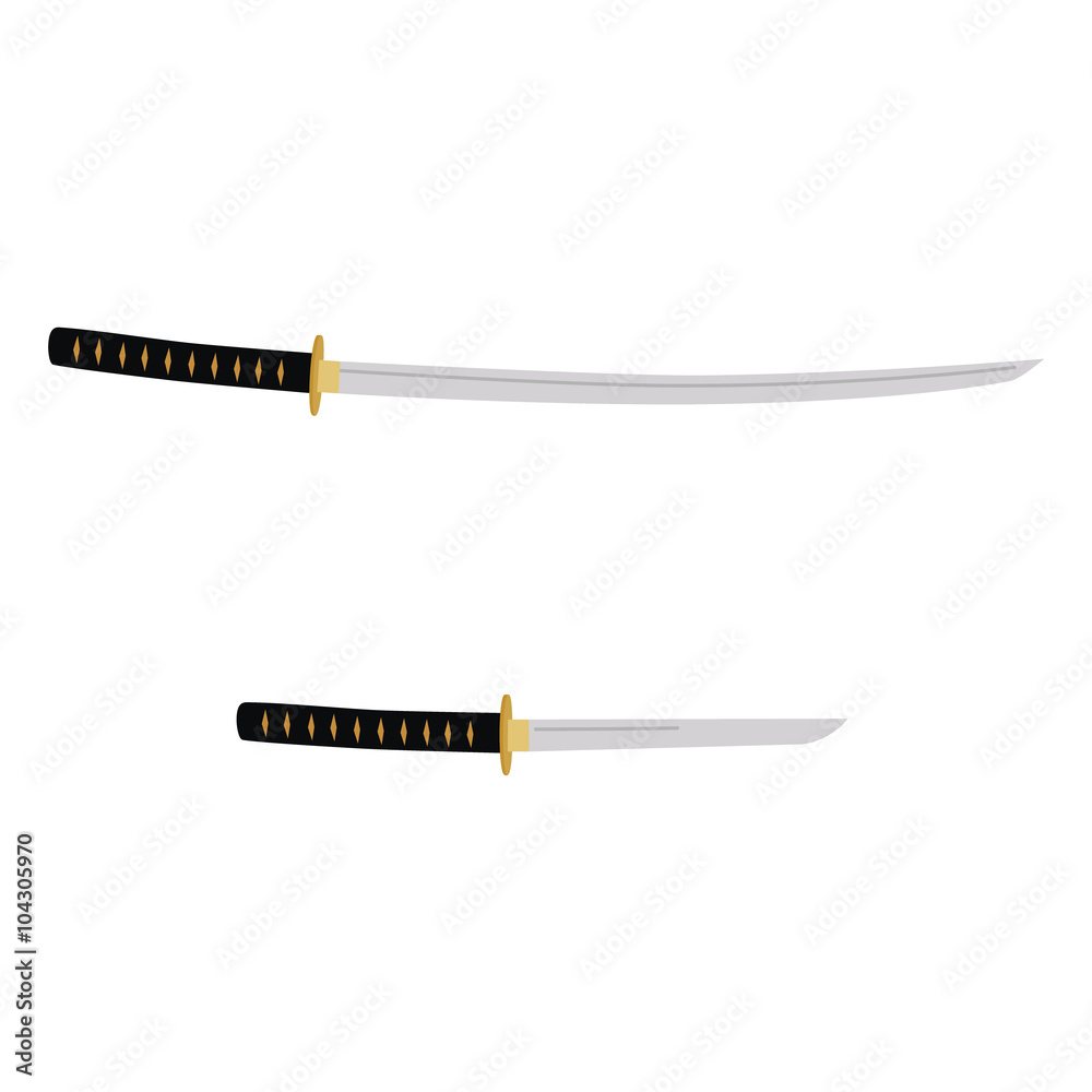 Tanto and katana sword