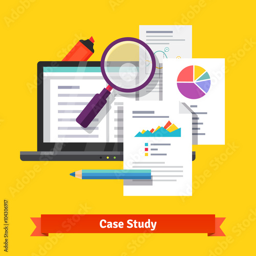 Case study research concept