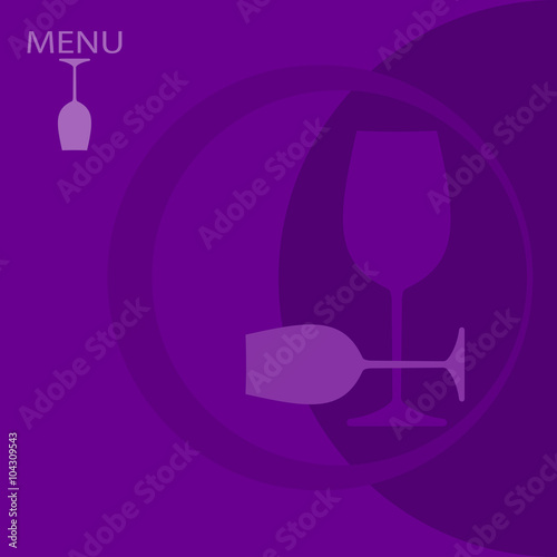 Wine Menu Card Design Template