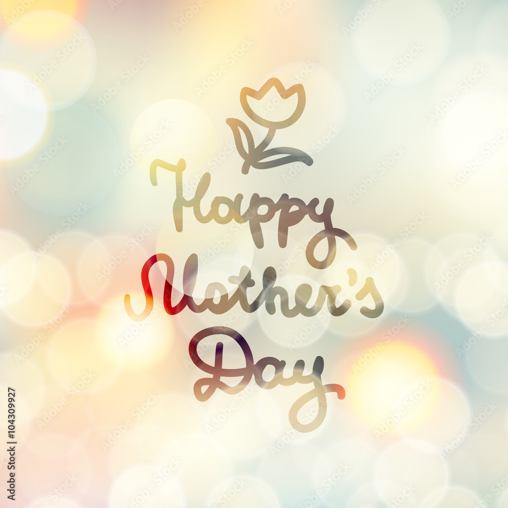 Naklejka premium mothers day