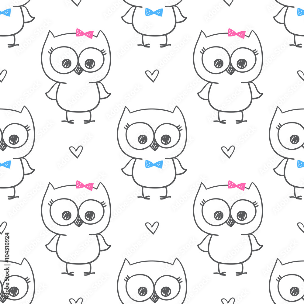 Fototapeta premium baby owl