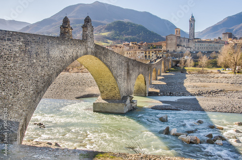Bobbio - Val Trebbia river - Bridge - Piacenza - Emilia Romagna photo