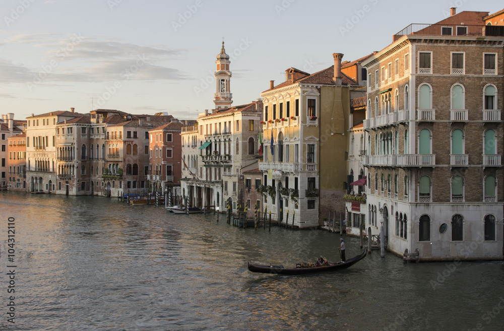 Venezian canal, view from Realto
