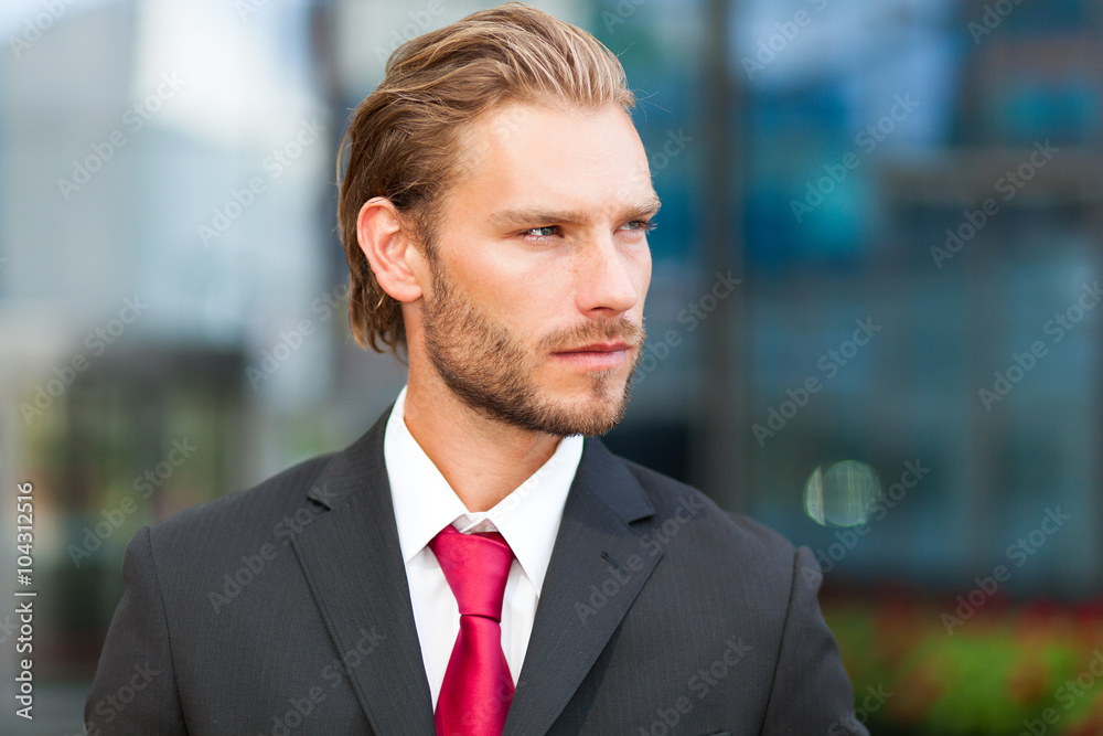 Fototapeta premium Handsome blonde male manager
