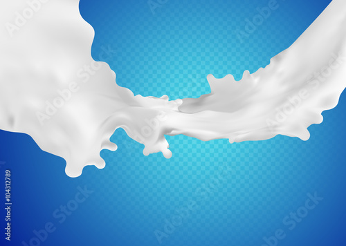 Milk splash. Vector illustration.  (ID: 104312789)
