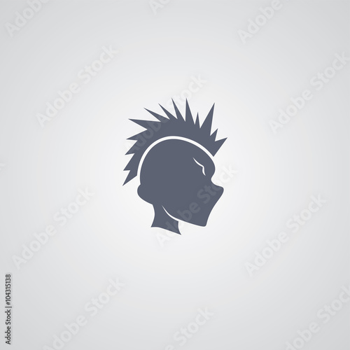 mohawk guy logotype