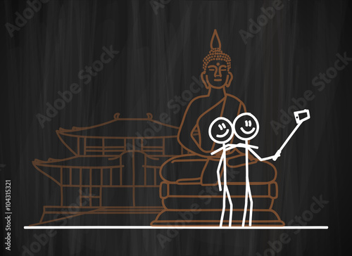 tmk selfie machen buddha tempel I