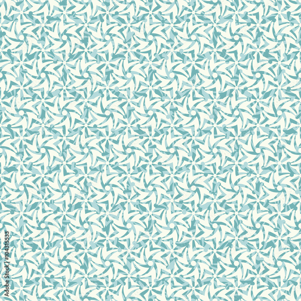 Fototapeta Seamless pattern in teal colors