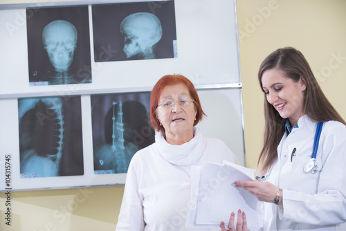doctor talking to patient