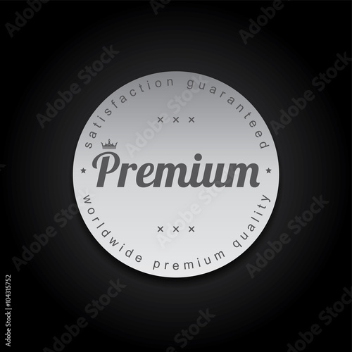 silver badge label theme