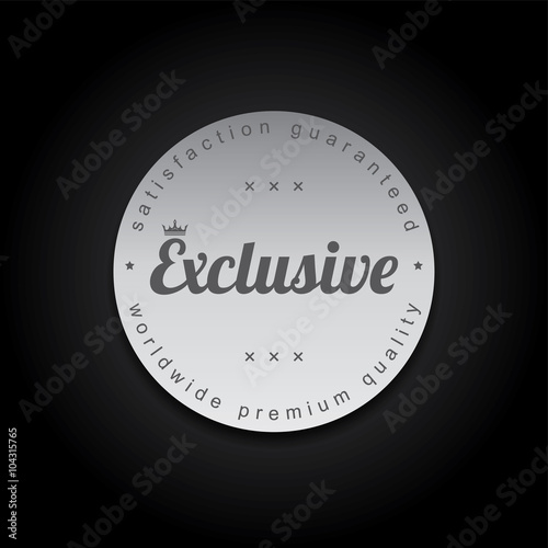 silver badge label theme