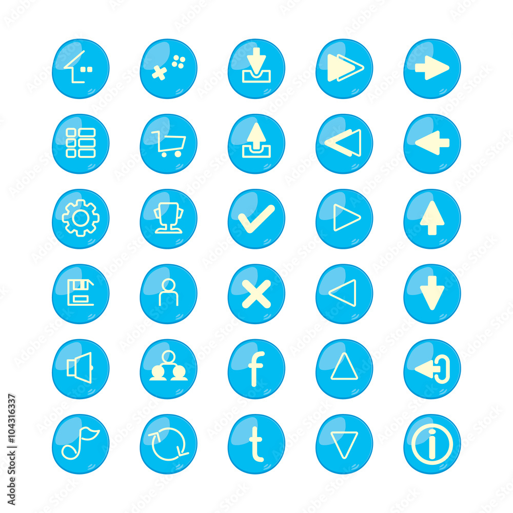 flat icon set flat icon set