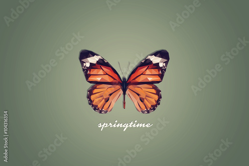 Geometrischer Schmetterling Wallpaper