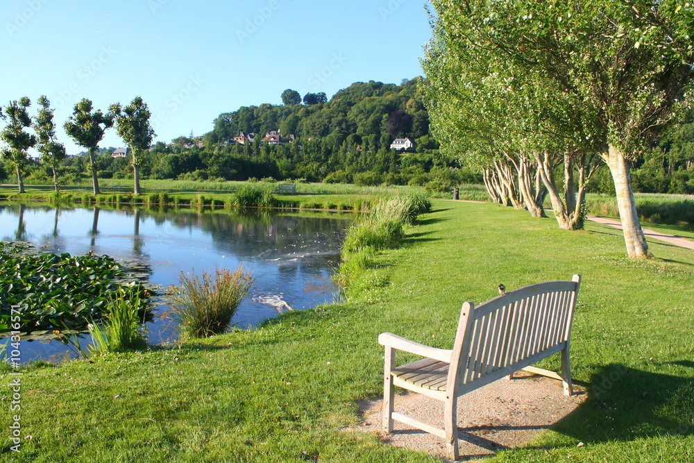 Fototapeta premium Jardin à Honfleur, France