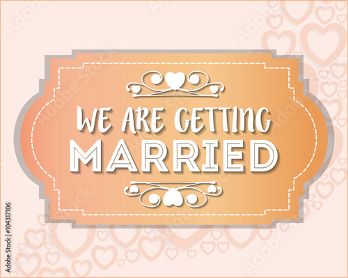 Happy wedding design