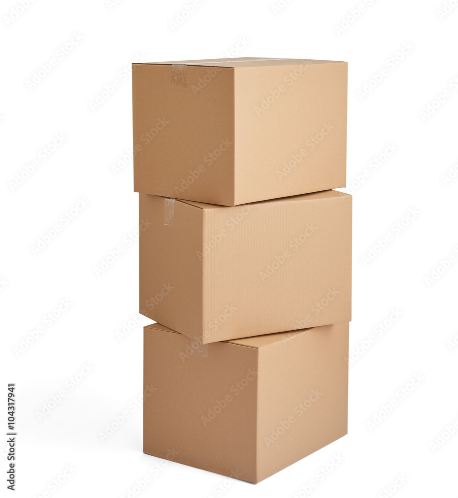 box package delivery cardboard carton stack box package delivery cardboard carton stack