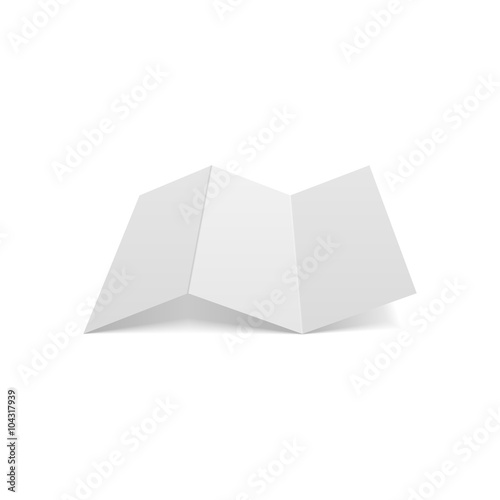 Triple fold realistic blank a4 Document