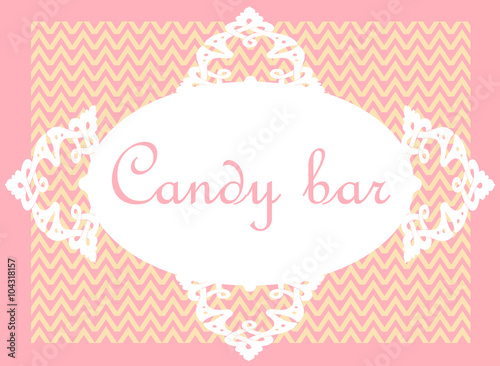 Candy bar card