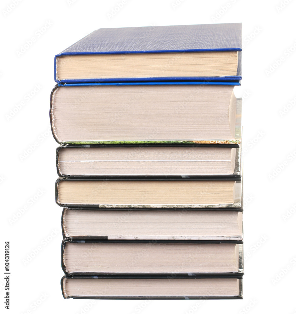 Heap of books isolated on the white background Heap of books isolated on the white background