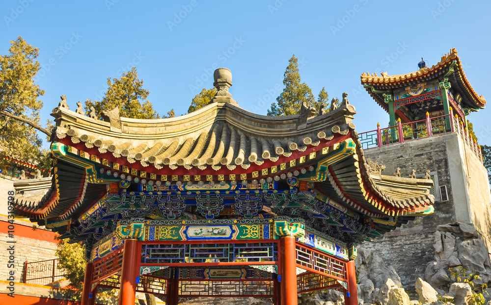 Classical Chinese gazebo for relaxing in the park