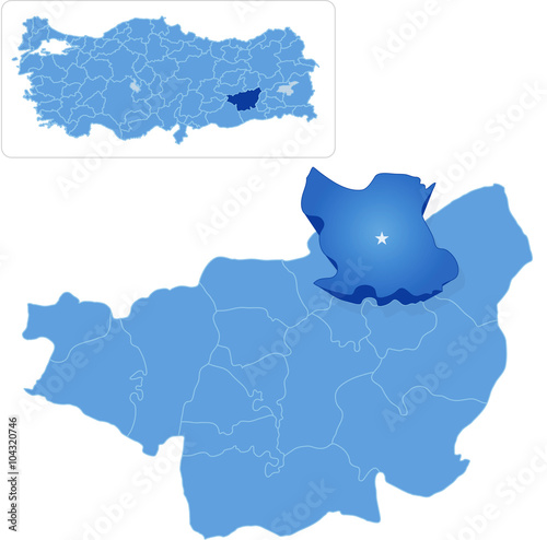 Map of Diyarbakir - Lice is pulled out