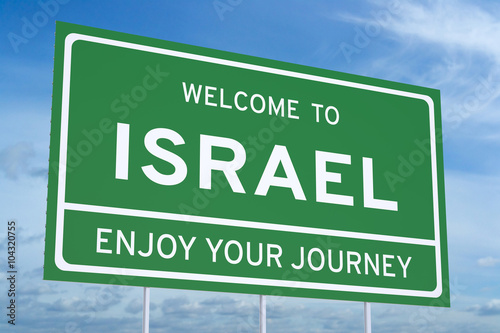 Welcome to Israel concept