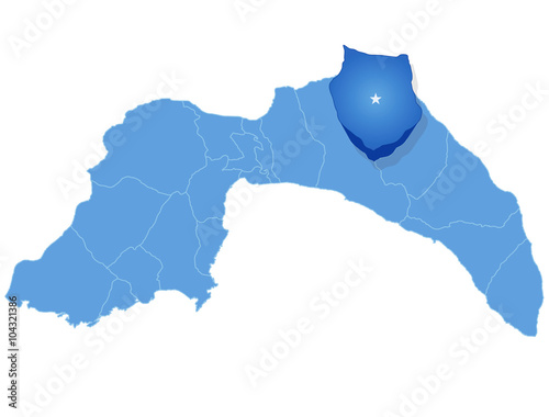 Map of Antalya - Ibradi is pulled out