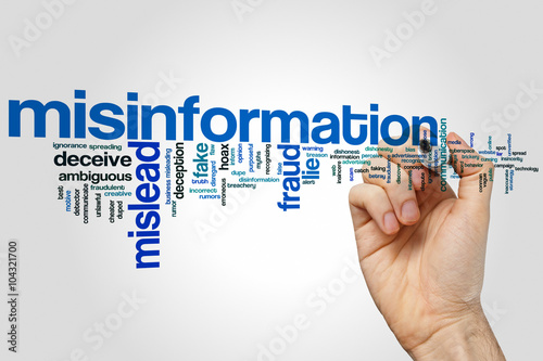 Foto Misinformation word cloud