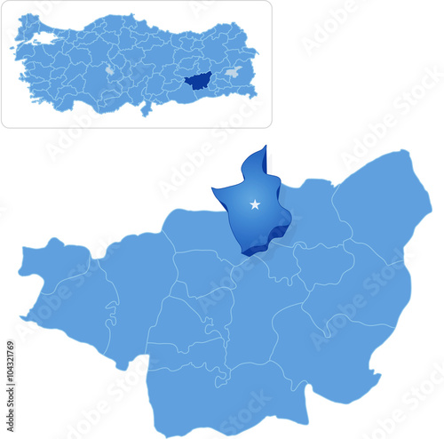 Map of Diyarbakir - Hani is pulled out