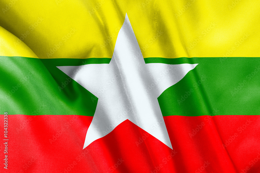Myanmar or Burma Flag Myanmar or Burma Flag
