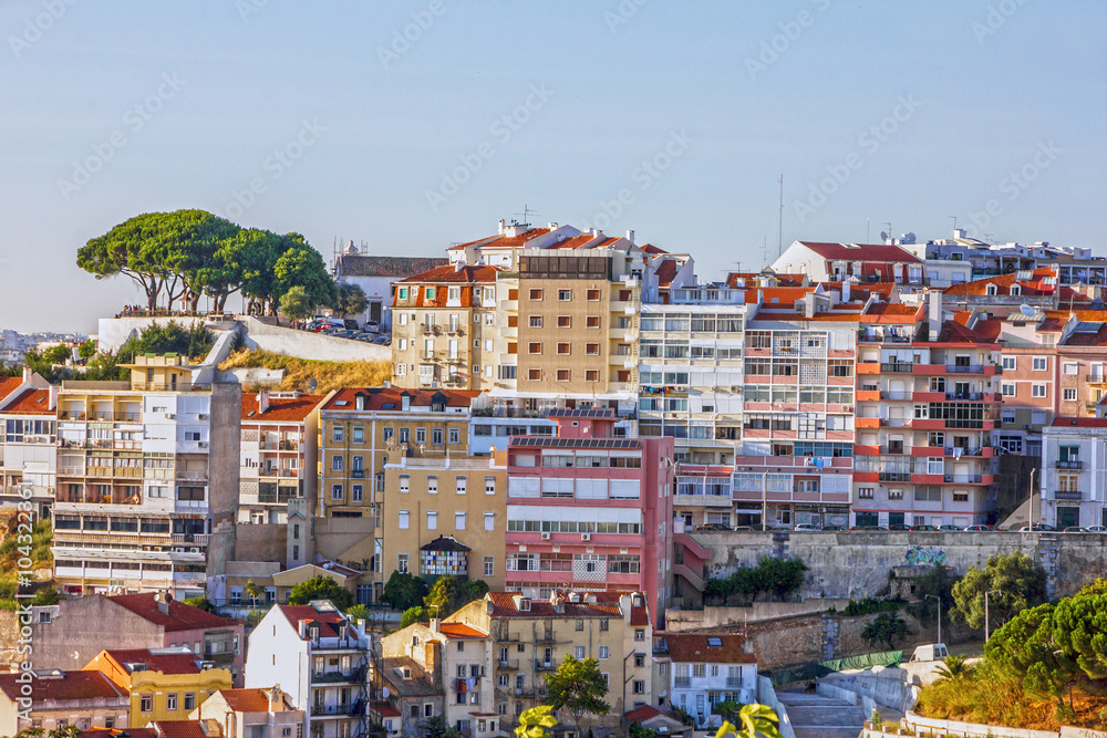 Lisbon, Portugal, town houses